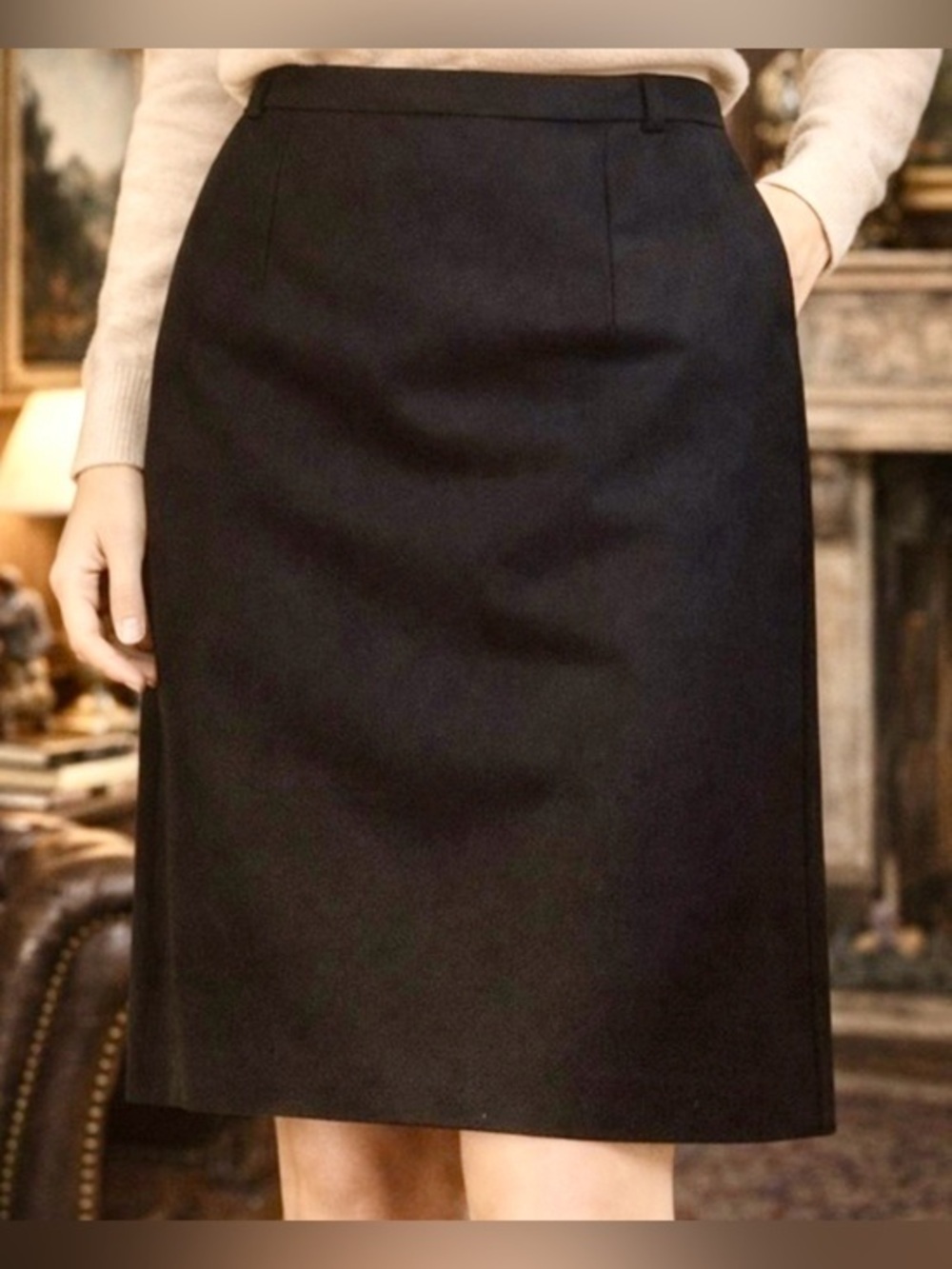 Pendleton Black Pencil Skirt